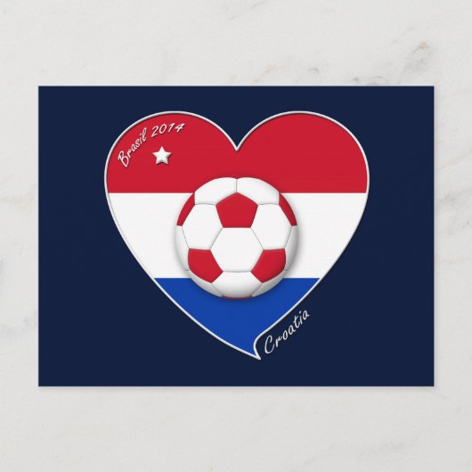 CROATIA Soccer Team 2014. Fútbol de Croacia Briefkaart (Voorkant)