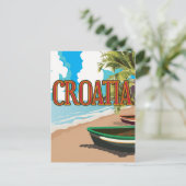 CROATIA vintage reisposter Briefkaart (Staand voorkant)