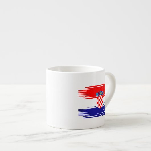 Croatia World Cup 2026 Mug – Proudly Croatian Desi Espresso Kop (Voorkant rechts)