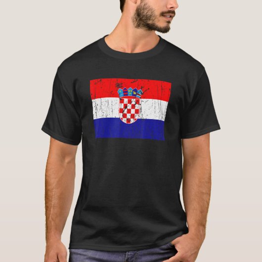 Croatian Croatia Flag Pride Croatian Flag T-shirt (Voorkant)