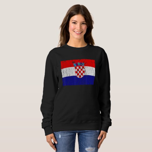 Croatian Croatia Flag Pride Croatian Flag Trui (Voorkant volledig)