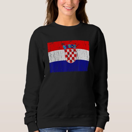Croatian Croatia Flag Pride Croatian Flag Trui (Voorkant)
