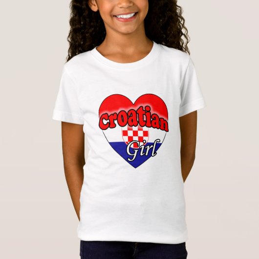 Croatian Girl T-shirt (Voorkant)