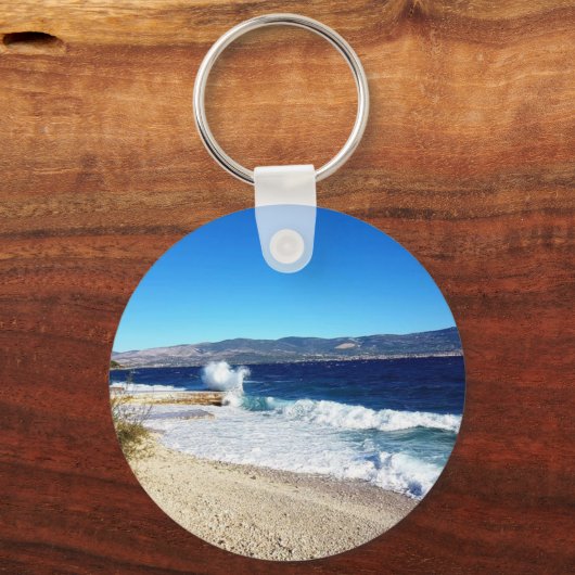 Croatian Kuna Coin Keychain–Customizable Backside Sleutelhanger (Achterkant)