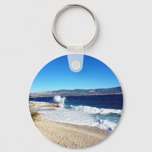 Croatian Kuna Coin Keychain–Customizable Backside Sleutelhanger (Achterkant)