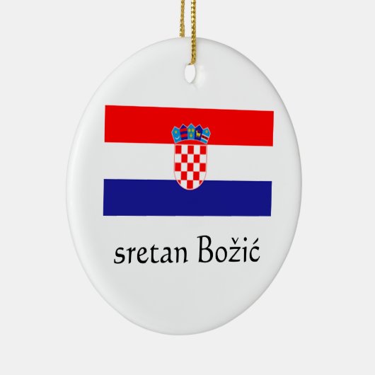 Croation Merry Ornament met kerstmis (Rechts)