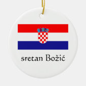 Croation Merry Ornament met kerstmis (Voorkant)