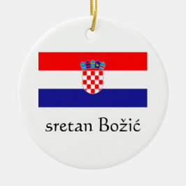 Croation Merry Ornament met kerstmis