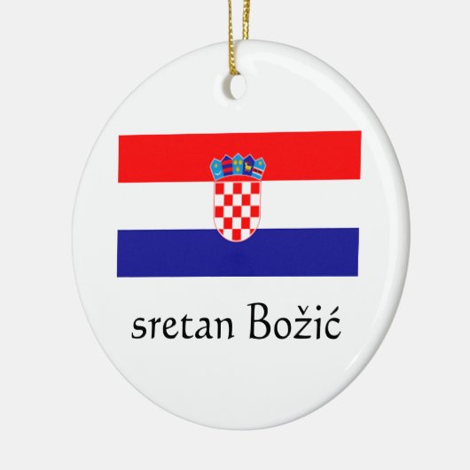 Croation Merry Ornament met kerstmis (Links)