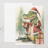 Croc A Claus Feestdagenkaart (Voorkant / Achterkant)