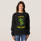 Croc And Roll Crocodile Rock And Roll Trui (Voorkant volledig)