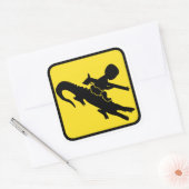 Croc Baby Hazard Vierkante Sticker (Envelop)