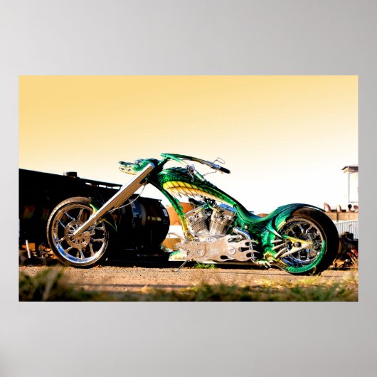 Croc Chopper - motorfiets voor wilde dieren Poster (Voorkant)