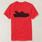 Croc Clog Black Shoe T-shirt (Design voorkant)