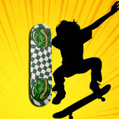 Croc Heads Checkerboard-ontwerp Persoonlijk Skateboard