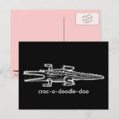 croc-o-doedle-doo briefkaart (Voorkant / Achterkant)