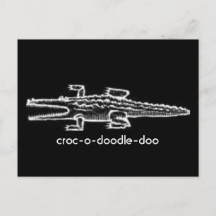 croc-o-doedle-doo briefkaart