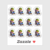 Croc on Wheels 12 Sticker Blad (Vel)