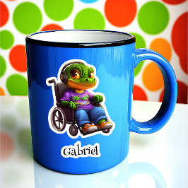 Croc on Wheels Gepersonaliseerde Vinyl Sticker