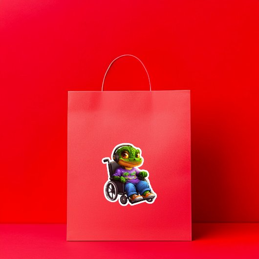 Croc on Wheels Vinyl Sticker