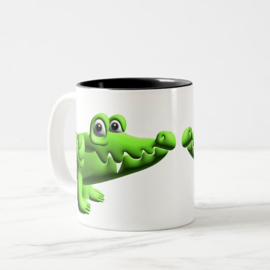 Croc Tweekleurige Koffiemok (Voorkant links)