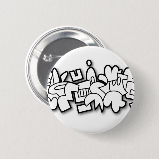 Crocbunny Ronde Button 5,7 Cm (Voorkant /achterkant)