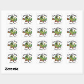 Croccy! - Cool Croc-tail Party Vierkante Sticker (Vel)