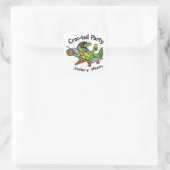 Croccy! - Cool Croc-tail Party Vierkante Sticker (Tas)