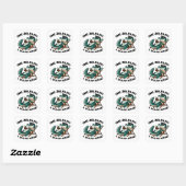 Croccy! - Cool Croc-tail Party Vierkante Sticker (Vel)