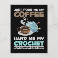 Crochet and Coffee Hobby Crafting Yarn Lover