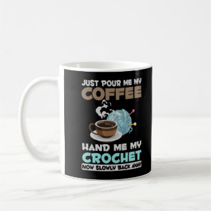 Crochet and Coffee Hobby Crafting Yarn Lover Koffiemok