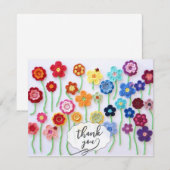 Crochet Art Thank You Card Bedankkaart (Voorkant / Achterkant)