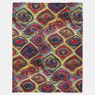 Crochet Blanket bywhacky Fleece Deken