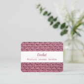 CROCHET - Business Card Visitekaartje (Staand voorkant)