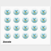 Crochet Chick #3a Ronde Sticker (Vel)