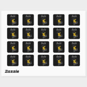 Crochet Chick #4 Vierkante Sticker (Vel)