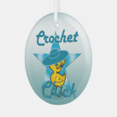 Crochet Chick #7 Glas Ornament (Voorkant links)