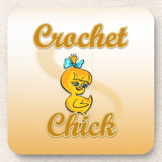 Crochet Chick Bier Onderzetter (Voorkant)
