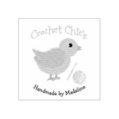 Crochet Chick Rubberstempel (Afrduk)