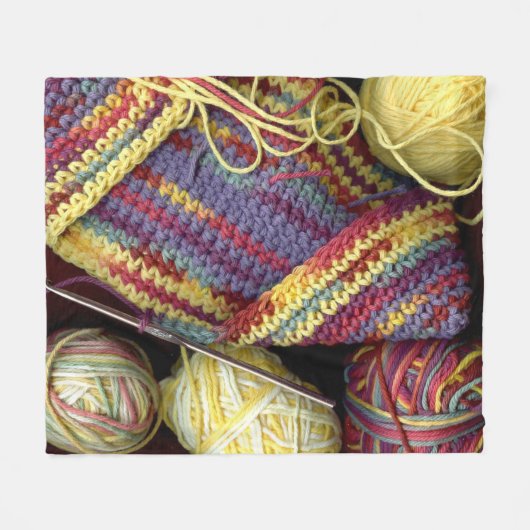 Crochet Club Fleece Deken (Voorkant (Horizontaal))