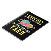 Crochet Crafting Hobby verzamelt Yarn Lover Notitieboek (Linkerzijde)