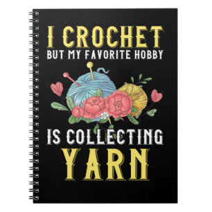 Crochet Crafting Hobby verzamelt Yarn Lover Notitieboek