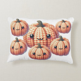 Crochet Cute Pumpkin Accent Kussen
