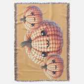 Crochet Cute Pumpkin Deken (Voorkant Verticaal)