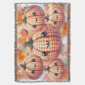 Crochet Cute Pumpkin Deken (Voorkant Verticaal)