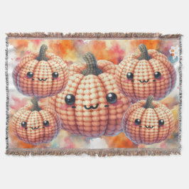Crochet Cute Pumpkin Deken