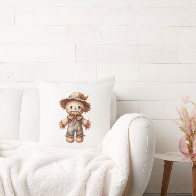 Crochet Cute Scarecrow Kussen (Bank)
