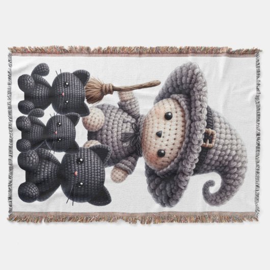 Crochet Cute Witch Deken (Voorkant)