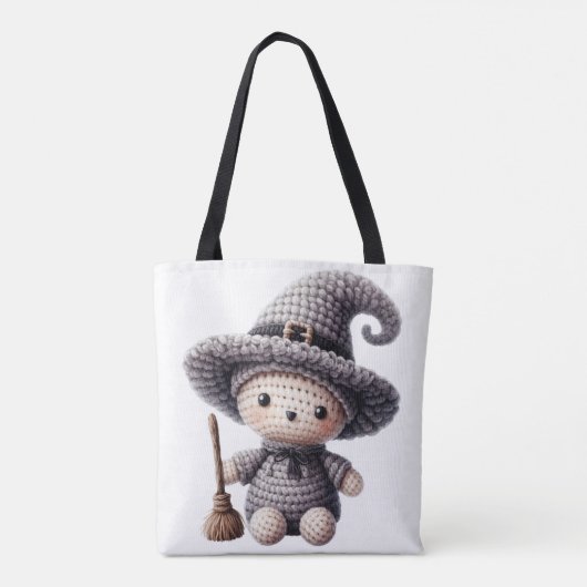 Crochet Cute Witch Tote Bag (Achterkant)