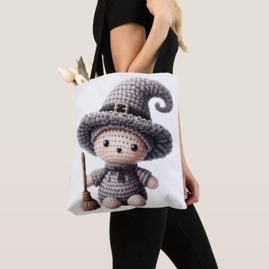 Crochet Cute Witch Tote Bag (Dichtbij)